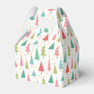Ballotins Retro Joyeux arbres de Noël Fun Motif de vacances