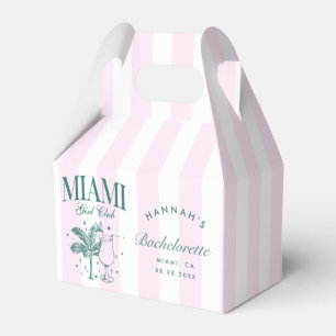 Ballotins Retro Modern Pink & Green Miami Bachelorette Party