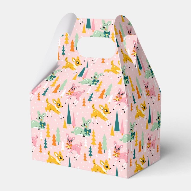 Ballotins Retro Reindeer Wonderland Motif de vacances (Verso)