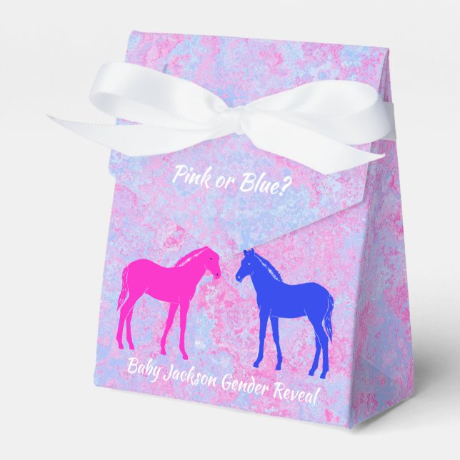 Ballotins Révélation De Genre À L'Ouest De Filly Ou Colt (Verso)