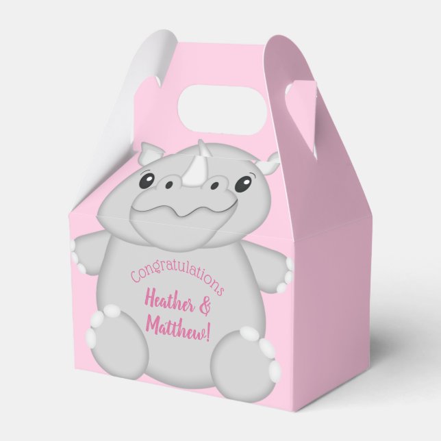 Ballotins Rhino Baby shower rose (Verso)