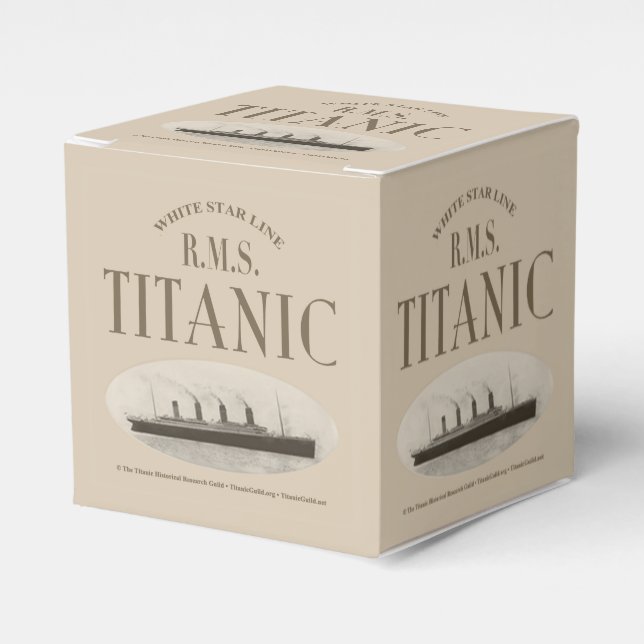 Ballotins RMS Titanic Ghost Ship Sepia Classic 2x2 Ballotin (Verso)