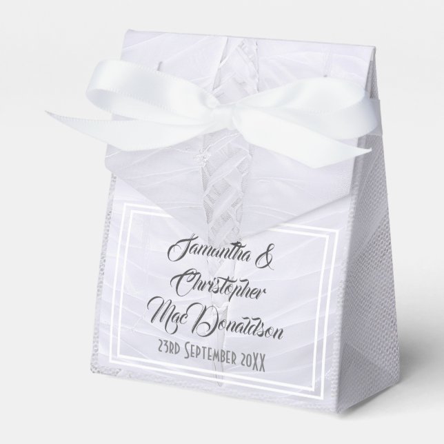 Ballotins Robe mariage en dentelle blanche (Verso)
