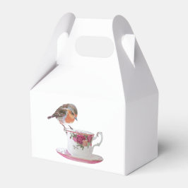 Ballotins Robin sur une tasse de thé biscuit gâter