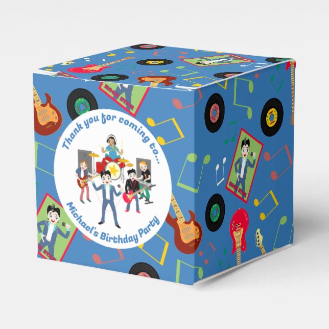 Ballotins Rock Star Boys Band Anniversaire (Verso)