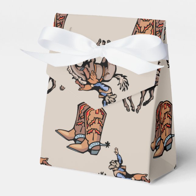 Ballotins Rodeo Cowboy, Bottes Occidentales, Cheval, Pays (Verso)