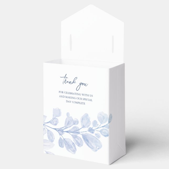 Ballotins Romantic Chic Classic Bleu Floral Ballotin (Ouvert)