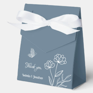 Ballotins Romantique élégant bleu foncé mariage