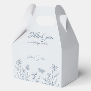 Ballotins Romantique élégant bleu foncé mariage