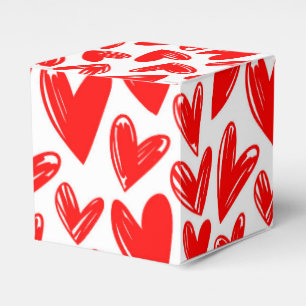 Ballotins Romantique Red Love Hearts Motif Saint Valentin