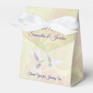 Ballotins Romantique White Doves Mariage personnalisé
