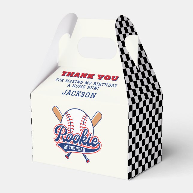 Ballotins Rookie De L'Année Baseball Anniversaire Fête Perso (Verso)