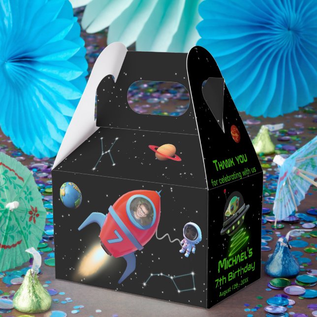 Ballotins Roquette avec photo | Astronaute de l'OVNI Alien (Fête)