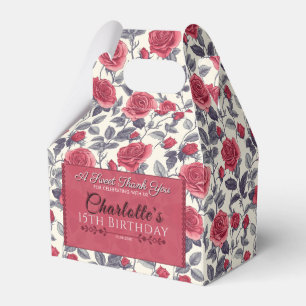 Ballotins Rose audacieux Ballotin d'anniversaire pour Garden