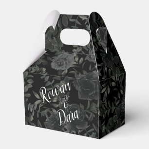 Ballotins Rose blanc et noir boîte de préférence de mariage 