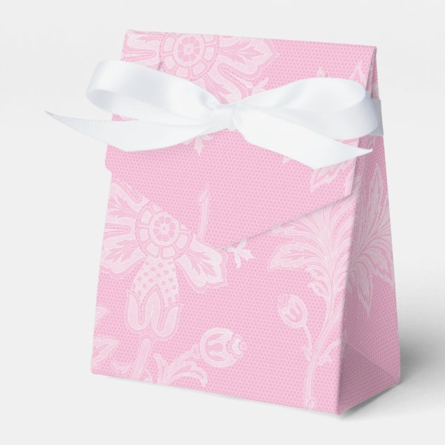 Ballotins Rose blanc Lacey Floral (Verso)