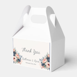 Ballotins Rose bleu bleu Dusty Floral Mariage