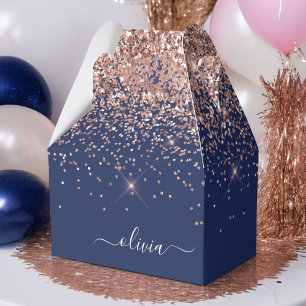 Ballotins Rose bleu marine Gold Blush Pink Parties scintilla