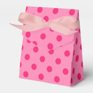 Ballotins Rose Chaud Sur Pois Rose Design Motif
