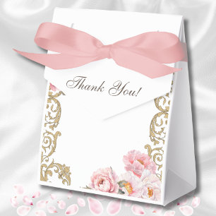 Ballotins Rose Floral Rococo Vintage Pivoine Fête de Mariage
