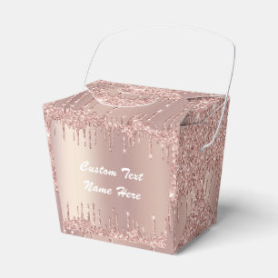 Ballotins Rose Gold Blush Parties scintillant Drivers Nom de