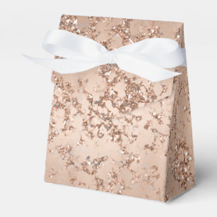 Ballotins Rose Gold Blush Pink Glam Sparkle Crackle Chic