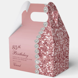 Ballotins Rose Gold Élégant 85e Anniversaire