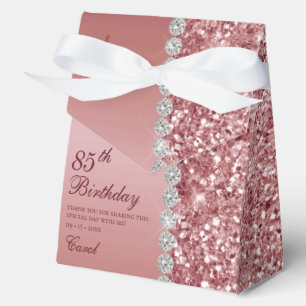 Ballotins Rose Gold Élégant 85e Anniversaire