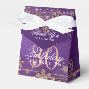 Ballotins Rose Gold Purple Hiver 30e anniversaire Merci