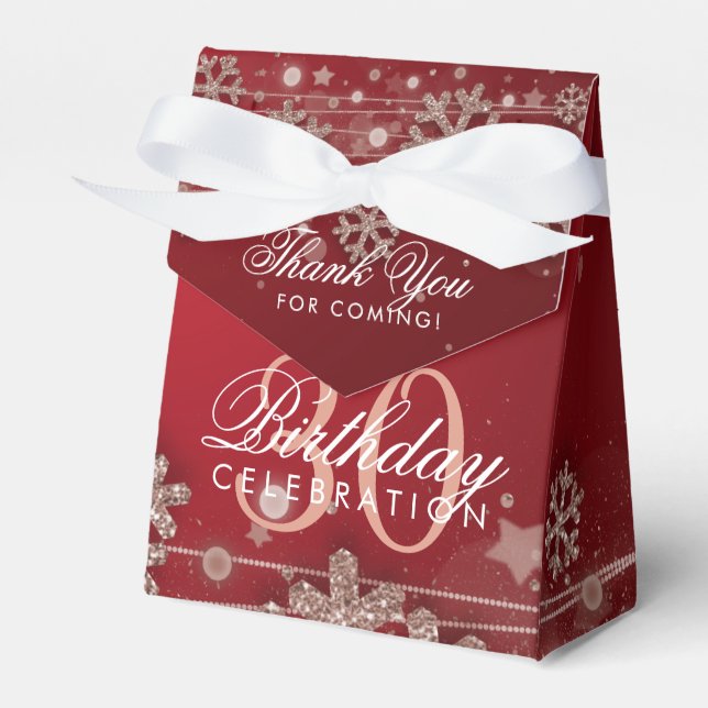 Ballotins Rose Gold Red Hiver 30e anniversaire Merci (Verso)
