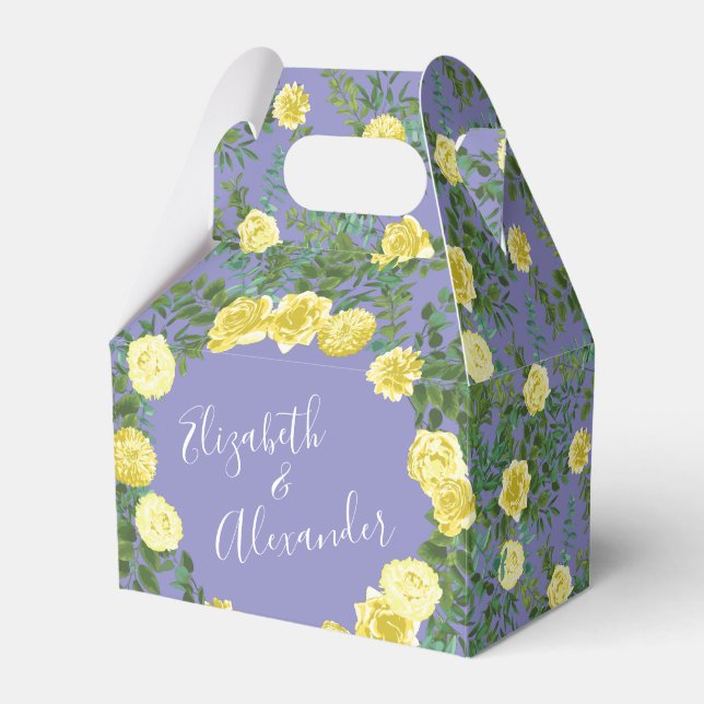 Ballotins Rose jaune et Mariage de fenêtre violet (Verso)