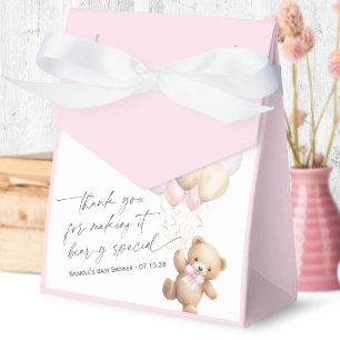 Ballotins rose moderne calligraphie Bearly wait Douche