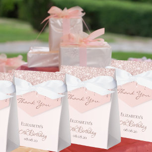 Ballotins Rose or rose pâle merci 50e anniversaire