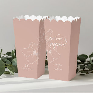 Ballotins Rose poussiéreux   Chic Floral Couple Popcorn