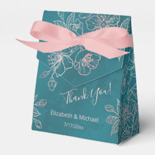 Ballotins Rose turquoise   Mariage personnalisé
