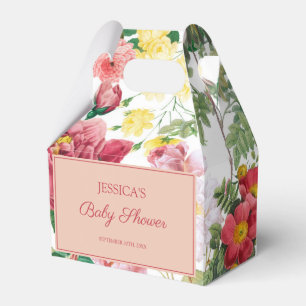 Ballotins Rose Vintage jardin de printemps Baby shower