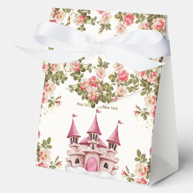Ballotins Rose Wildflower Fairytale Castle Baby Shower  (Recto)