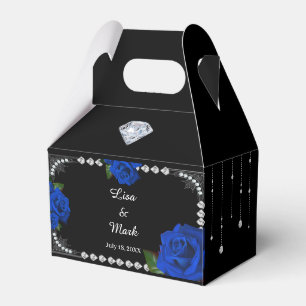 Ballotins Roses Et Diamants Bleus Romantiques