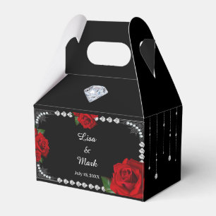 Ballotins Roses Et Diamants Rouges Romantiques