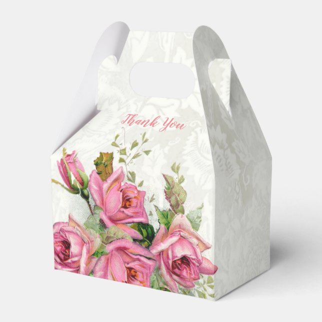 Ballotins Roses Mariages vintages (Verso)