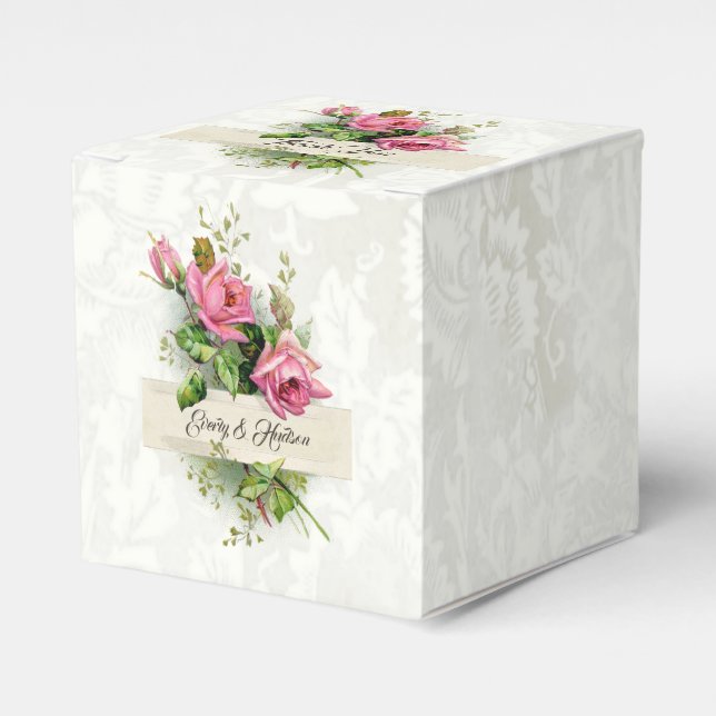 Ballotins Roses Mariages vintages (Verso)