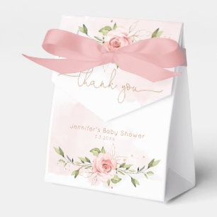 Ballotins Roses rose pâle fille baby shower Merci