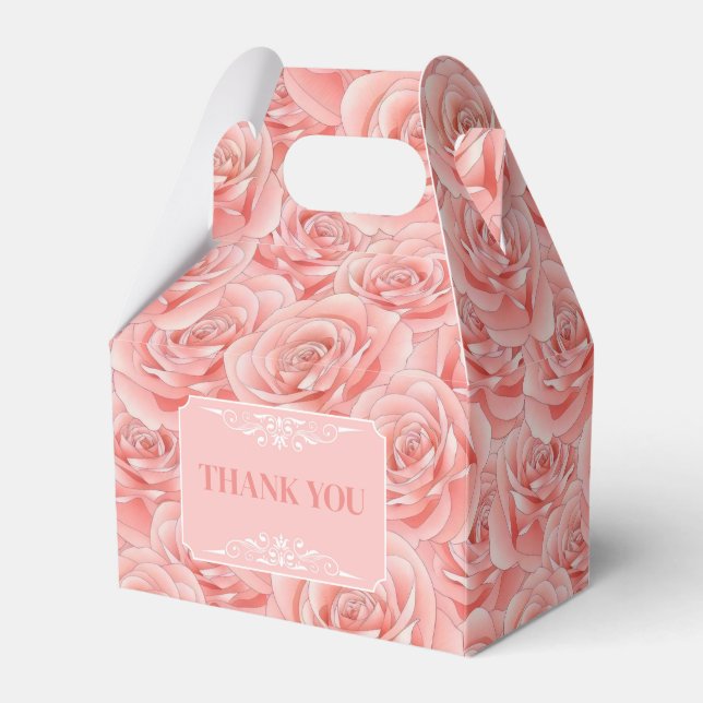 Ballotins Roses roses fleuries Merci d'anniversaire (Verso)
