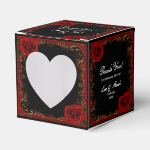 Ballotins Roses rouges élégantes gothiques