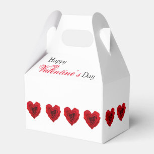 Ballotins Roses rouges en forme de coeur Saint Valentin