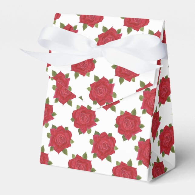 Ballotins Roses rouges romantiques sur Ballotin de tente per (Verso)