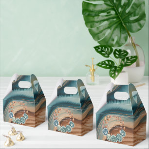 Ballotins Roses sarcelles et feuilles de cuivre : Baby showe