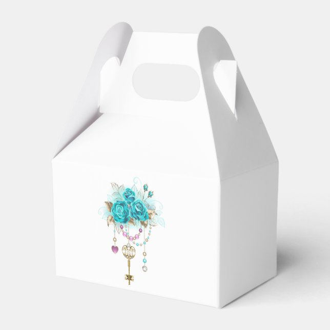 Ballotins Roses turquoise avec touches (Verso)