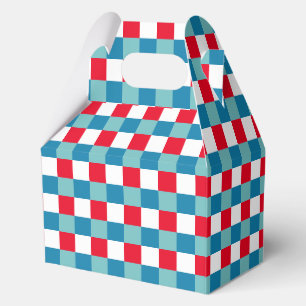 Ballotins Rouge Blanc Bleu Tartan Carreaux Rétro 4 Juillet