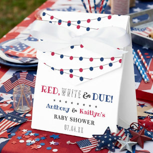 Ballotins Rouge, Blanc & Due ! baby shower 4 juillet